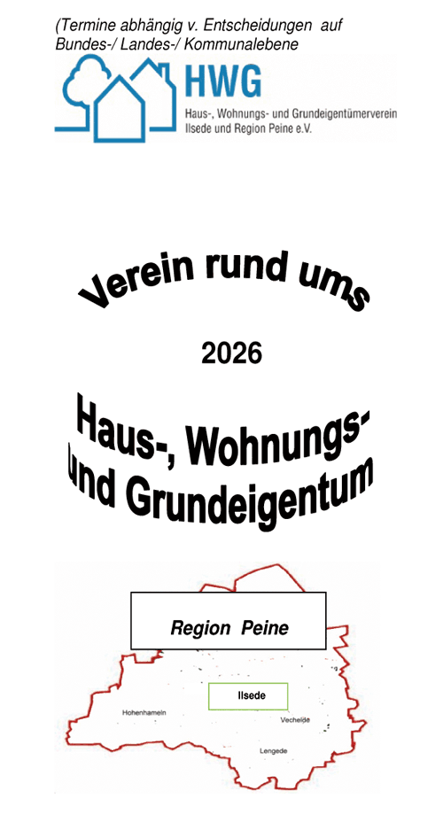 Visitenkarte HWG Ilsede und Region Peine e.V.
